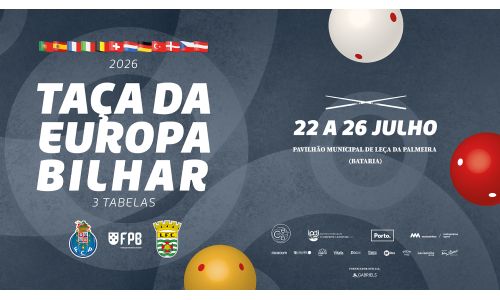 THE COUPE D'EUROPE 3-CUSHION STARTS IN FEW DAYS IN PORTUGAL